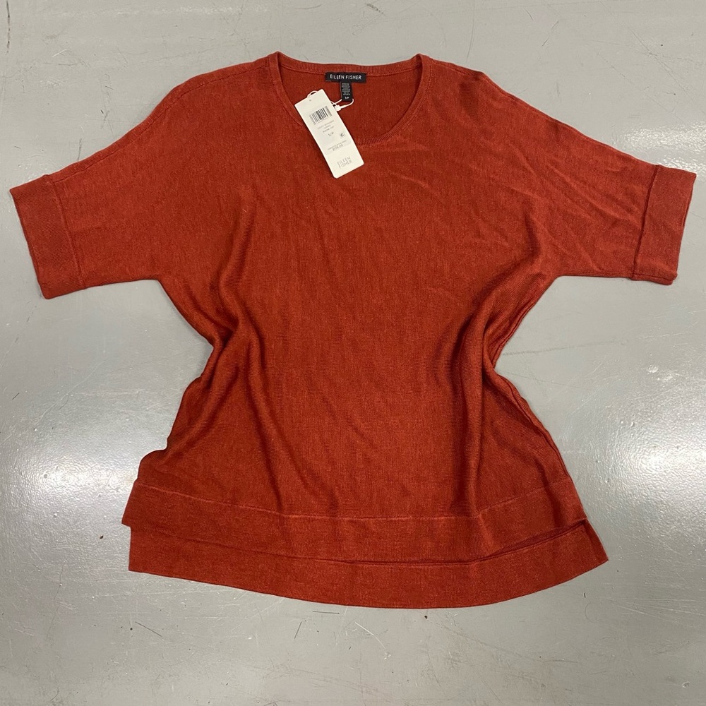 NWT Eileen Fisher Tencel Silk Shirt